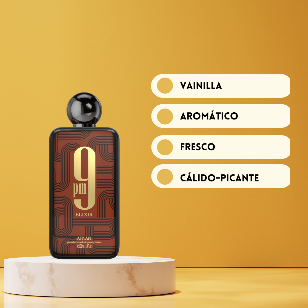 Afnan 9 pm Elixir – Perfume Puro Unisex - Oriental & Sofisticado