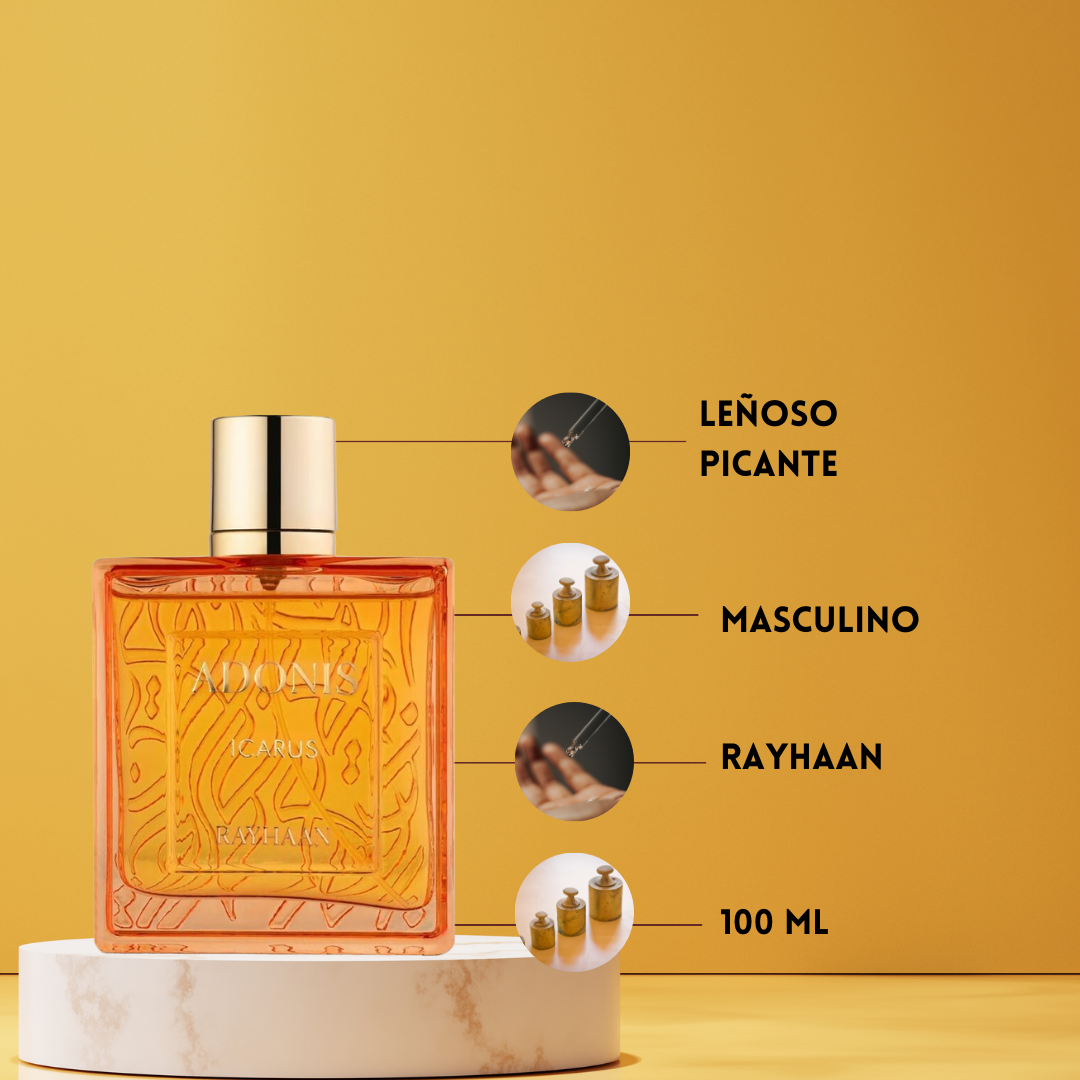 Rayhaan Adonis Icarus – Eau de Parfum für Herren - Zitrisch & Aromatisch