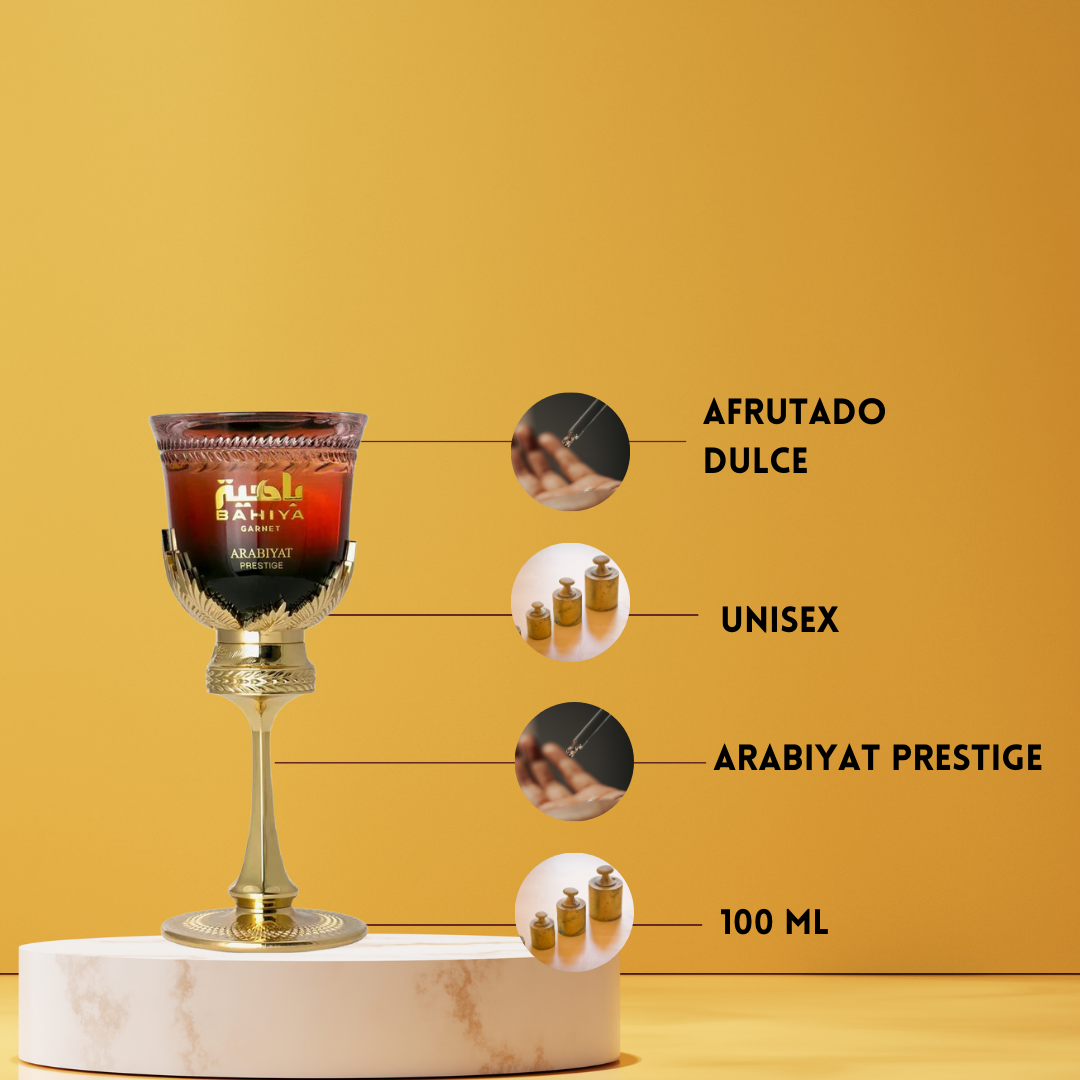 Arabiyat Bahiya Garnet – Eau de Parfum Mujer - Floral & Frutal