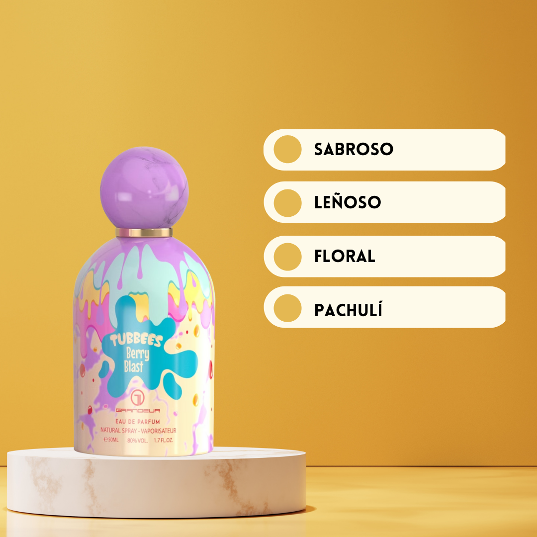 Tubbees Berry Blast – Eau de Parfum Unisex - Floral & Afrutado