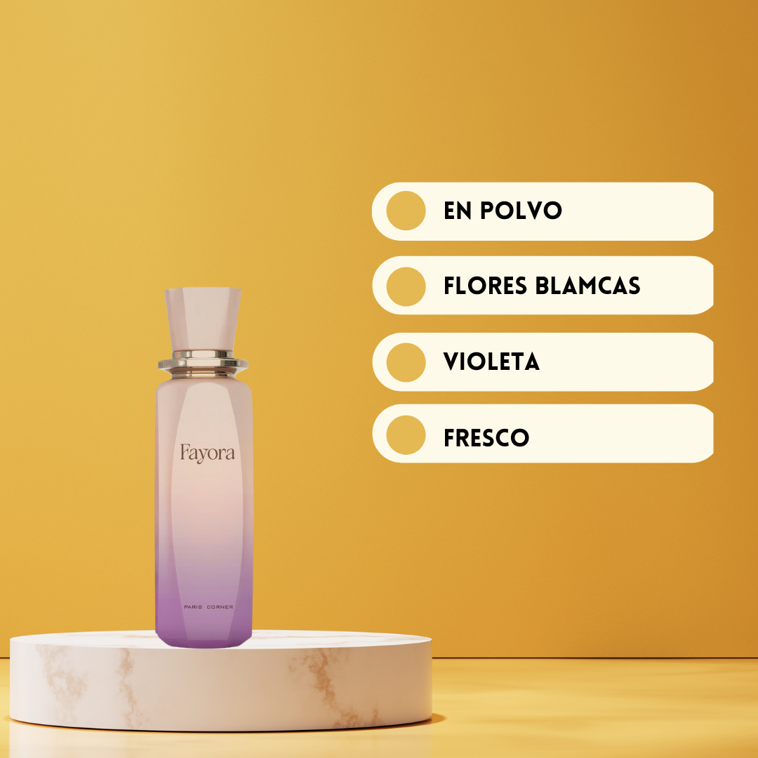 Paris Corner Fayora – Eau de Parfum Mujer - Floral & Atalcado