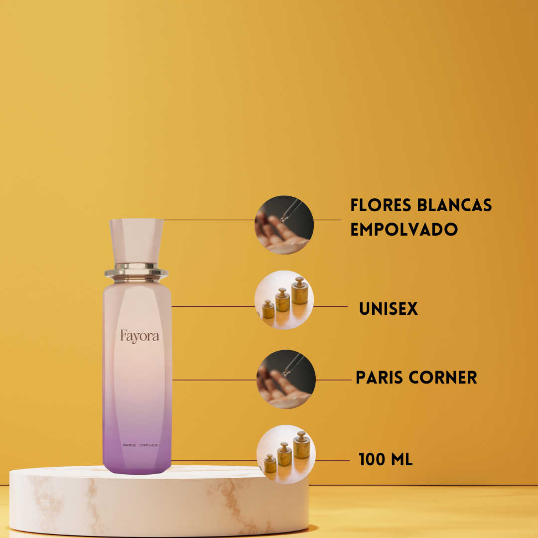 Paris Corner Fayora – Eau de Parfum Mujer - Floral & Atalcado