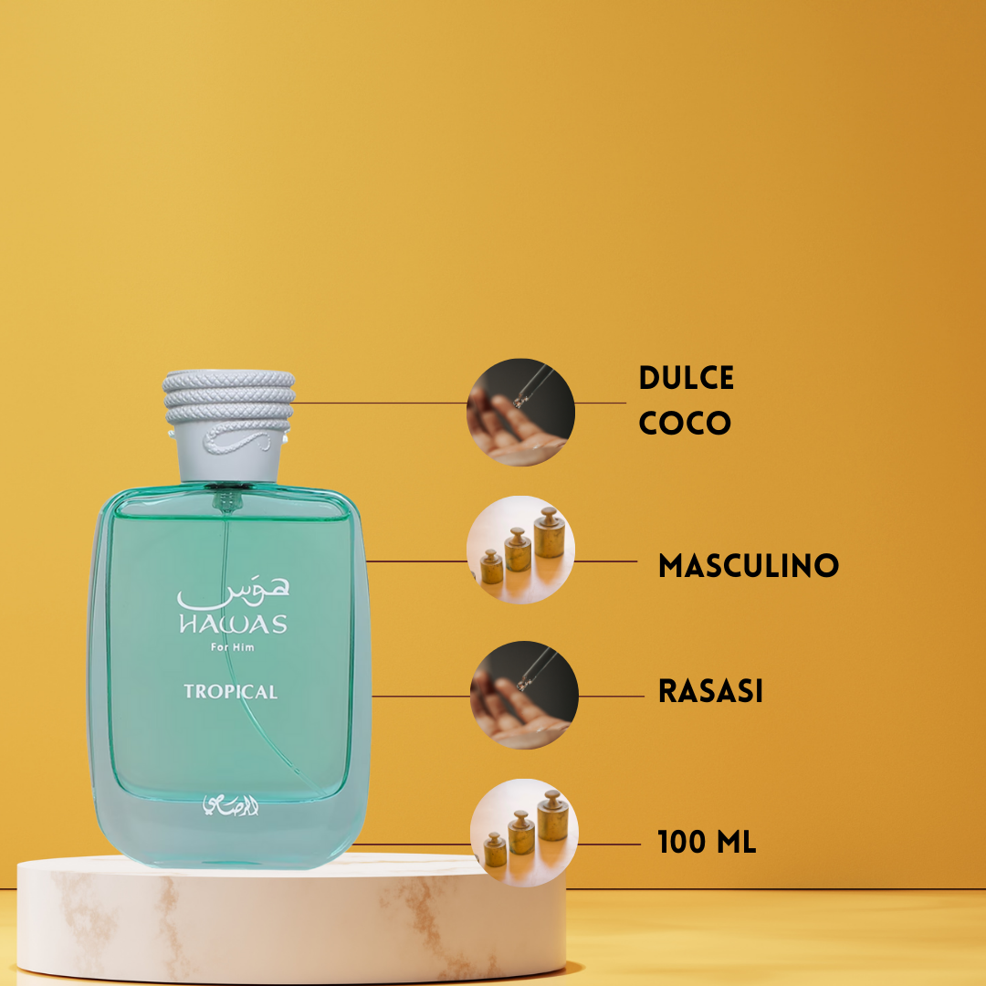 Rasasi Hawas for Him Tropical – Eau de Parfum - Masculino Fresco