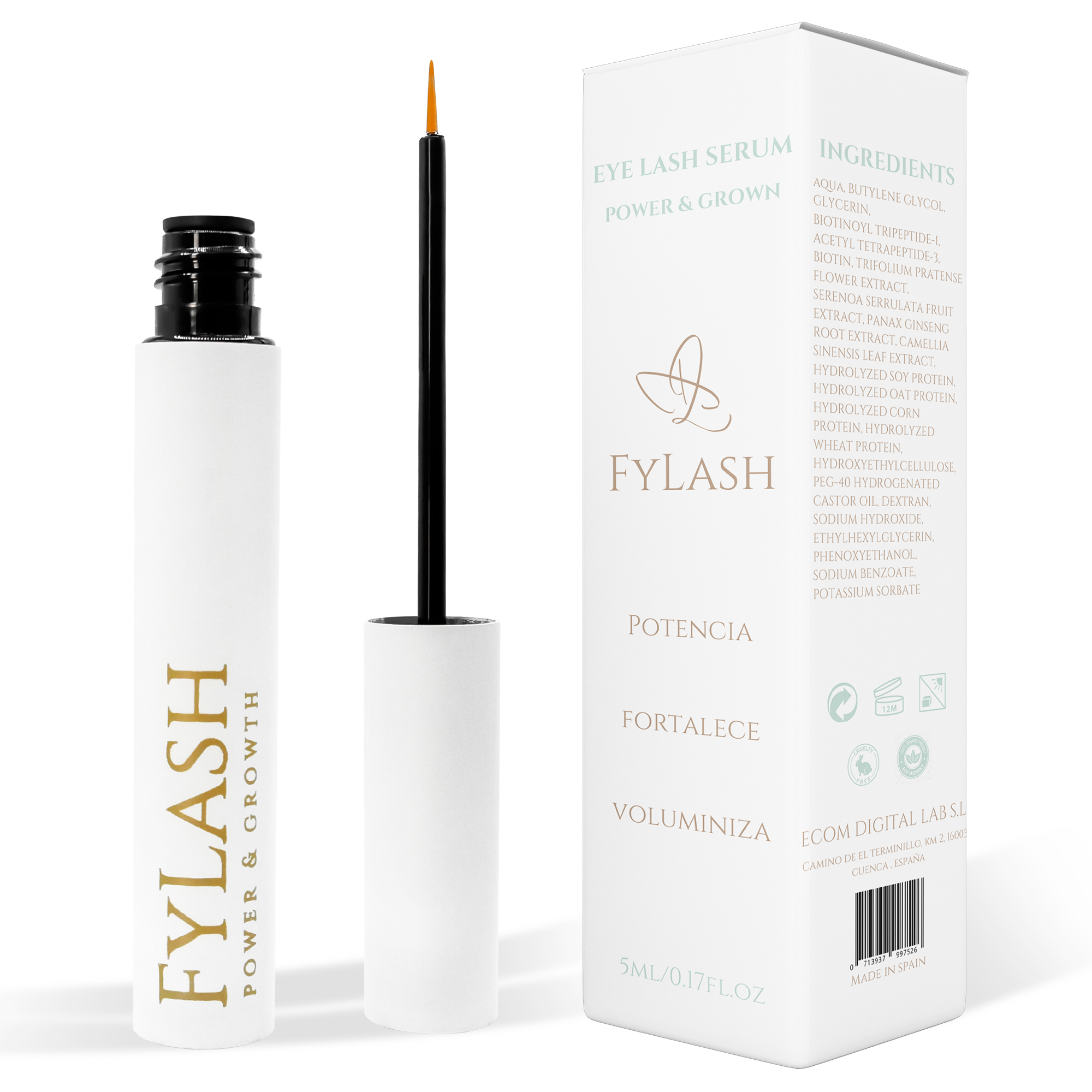 Serum Wimpernwachstum | 4-Monats-Behandlung zur natürlichen Stärkung und Verlängerung deines Blicks | Ohne Prostaglandine und Parabene | Wimpernserum mit Messgerät, Anleitungen, Nachverfolgung und Vorlagen zur Verbesserung deiner Gesundheit