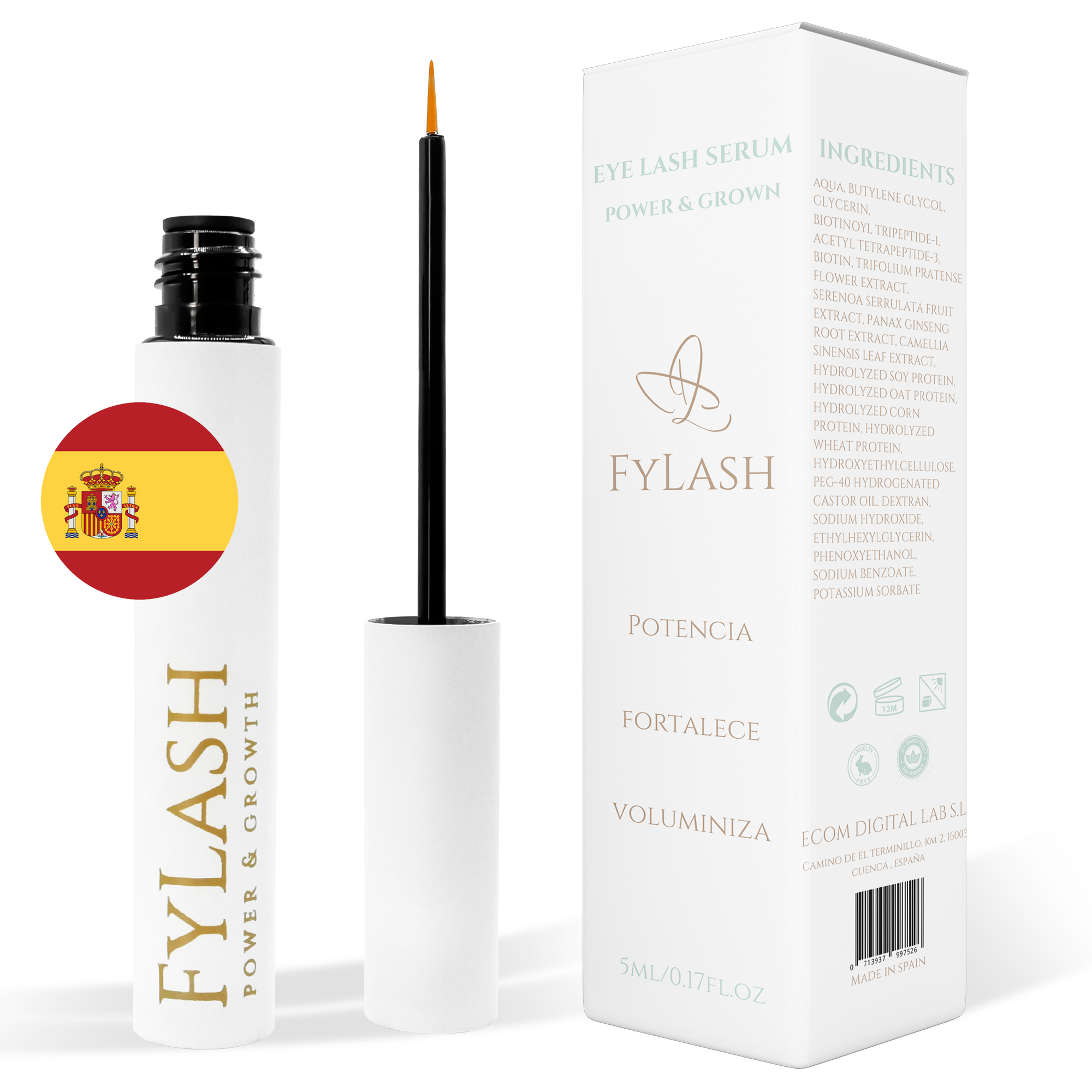 Serum Wimpernwachstum | 4-Monats-Behandlung zur natürlichen Stärkung und Verlängerung deines Blicks | Ohne Prostaglandine und Parabene | Wimpernserum mit Messgerät, Anleitungen, Nachverfolgung und Vorlagen zur Verbesserung deiner Gesundheit