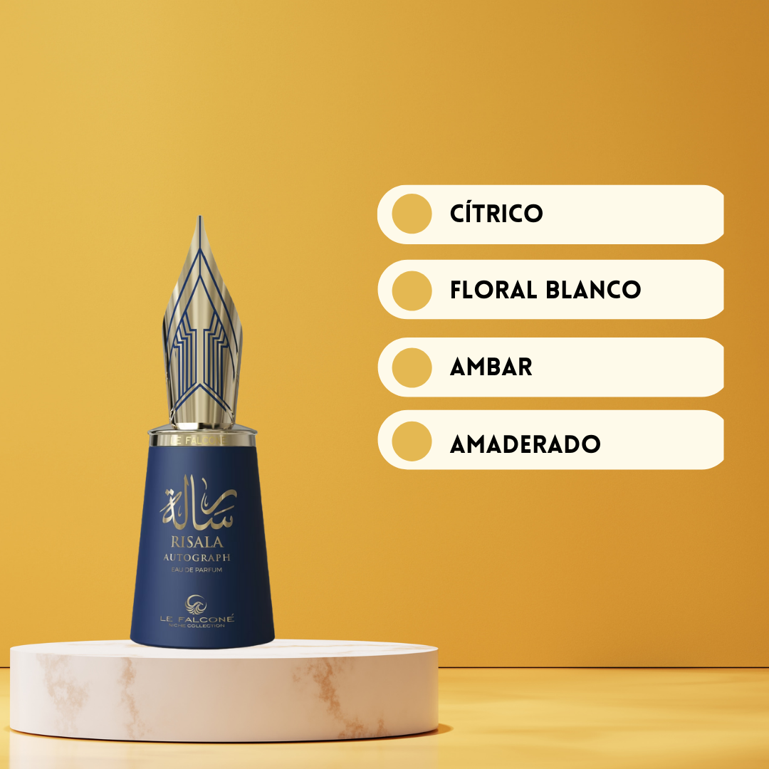 Le Falcóné Risala Autograph – Eau de Parfum Unisex - Amaderado & Aromático