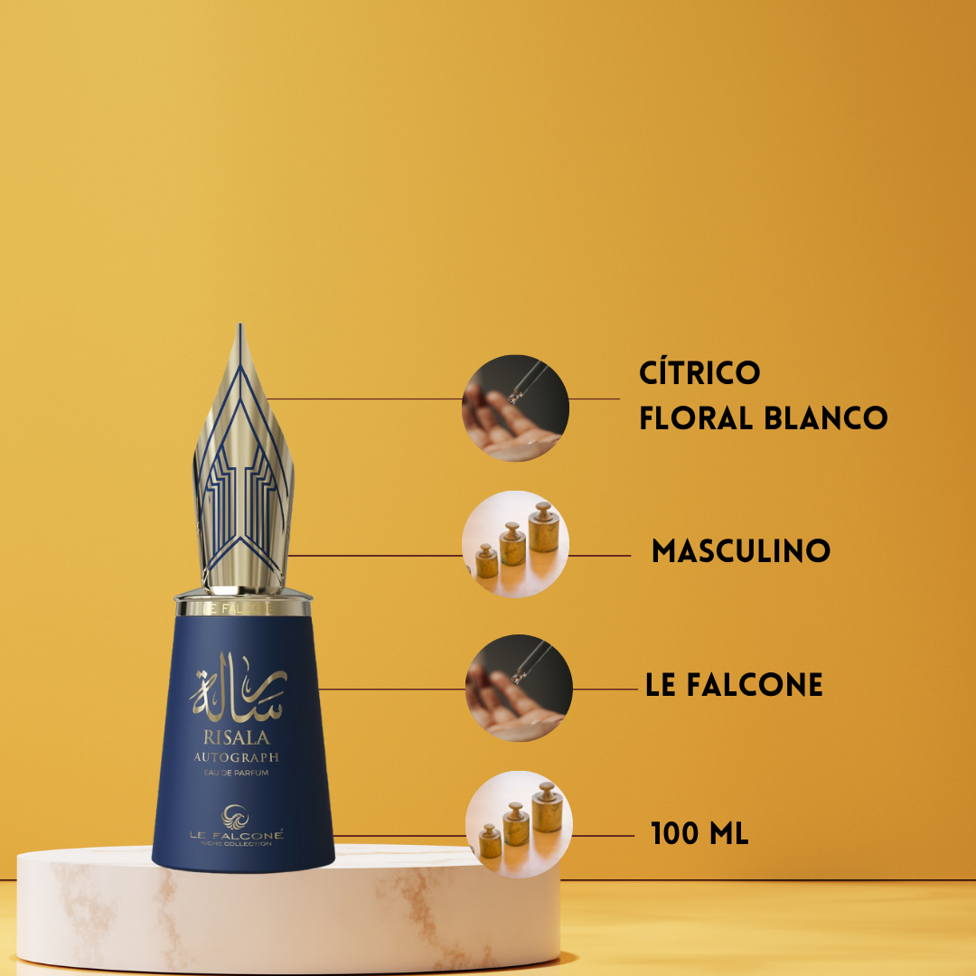 Le Falcóné Risala Autograph – Eau de Parfum Unisex - Amaderado & Aromático