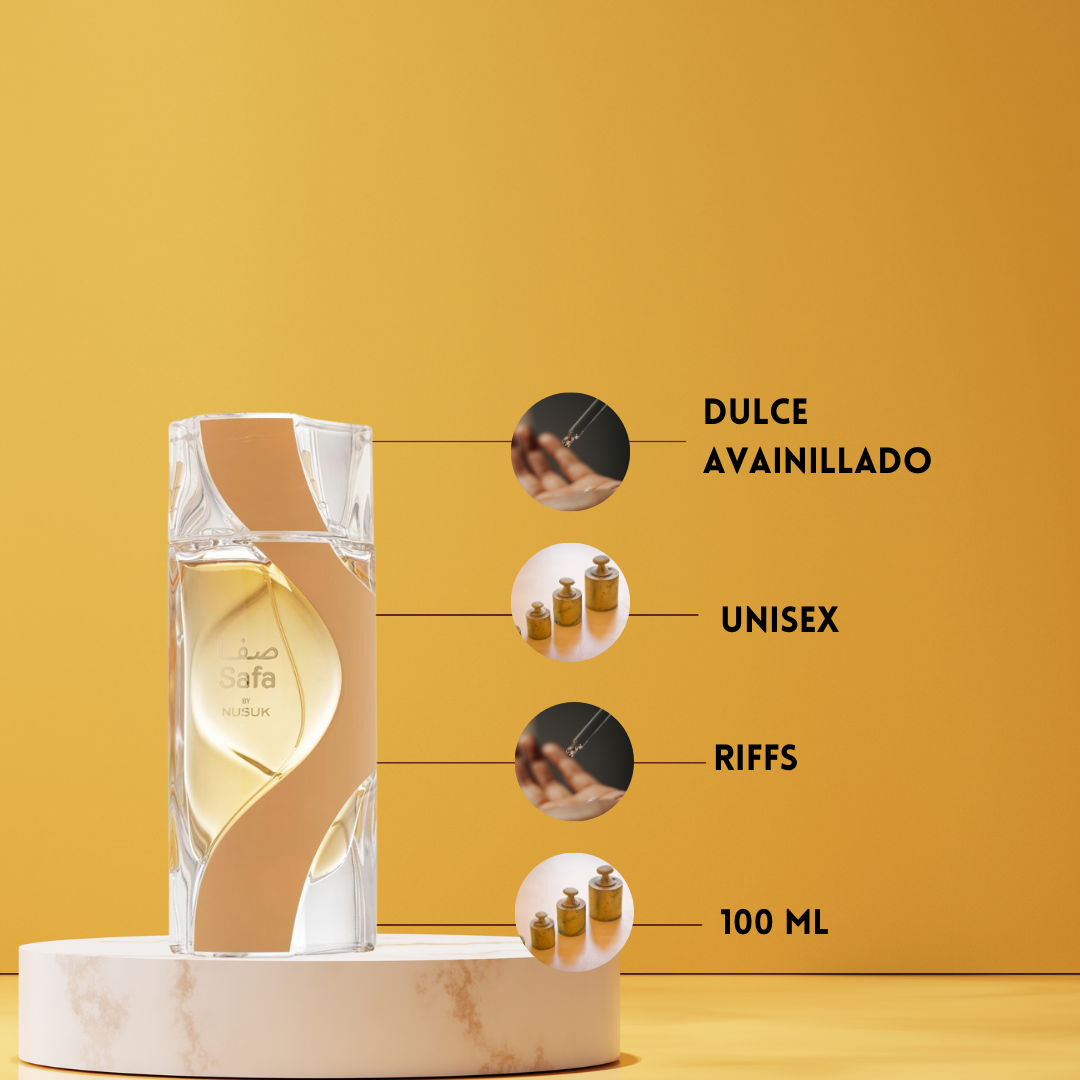 Nusuk Safa – Eau de Parfum Mujer - Floral, Afrutado & Gourmand
