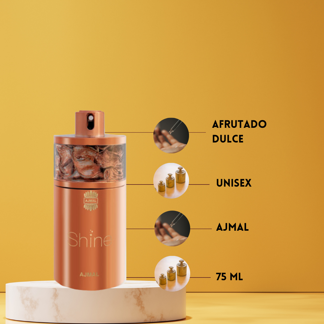 Ajmal Shine | Eau de Parfum | Perfume Floral Frutal para Mujer