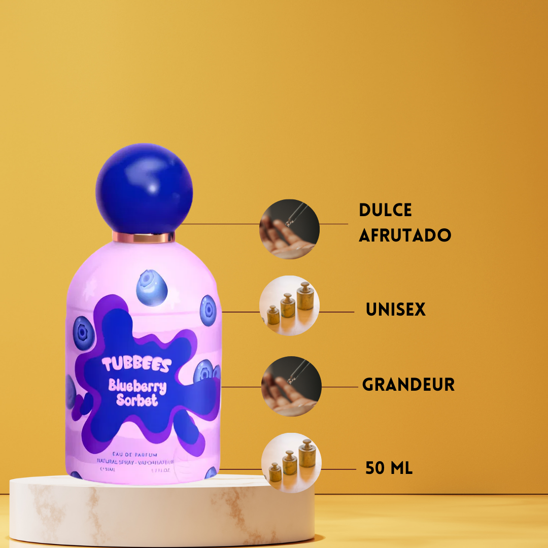 Tubbees Blueberry Sorbet – Eau de Parfum Unisex - Frutal