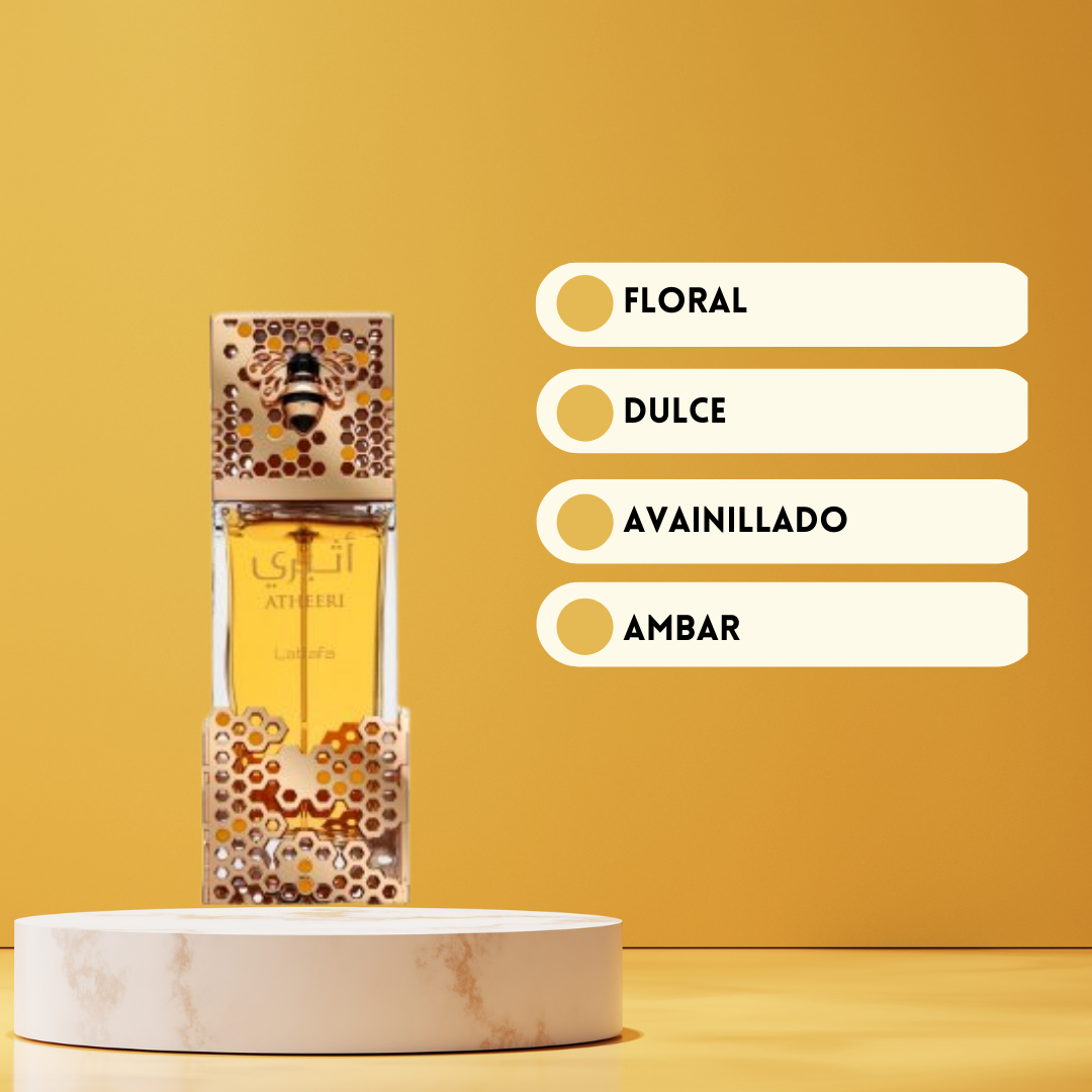 Atheeri de Lattafa Eau de Parfum – Elegancia Floral y Dulzura Sofisticada