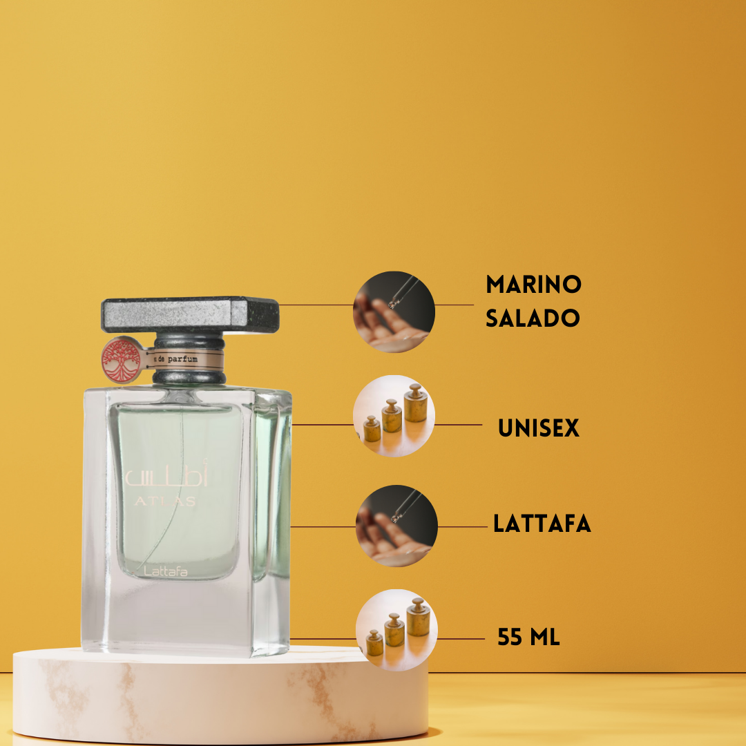Lattafa Atlas – Eau de Parfum Unisex - Marino & Amaderado