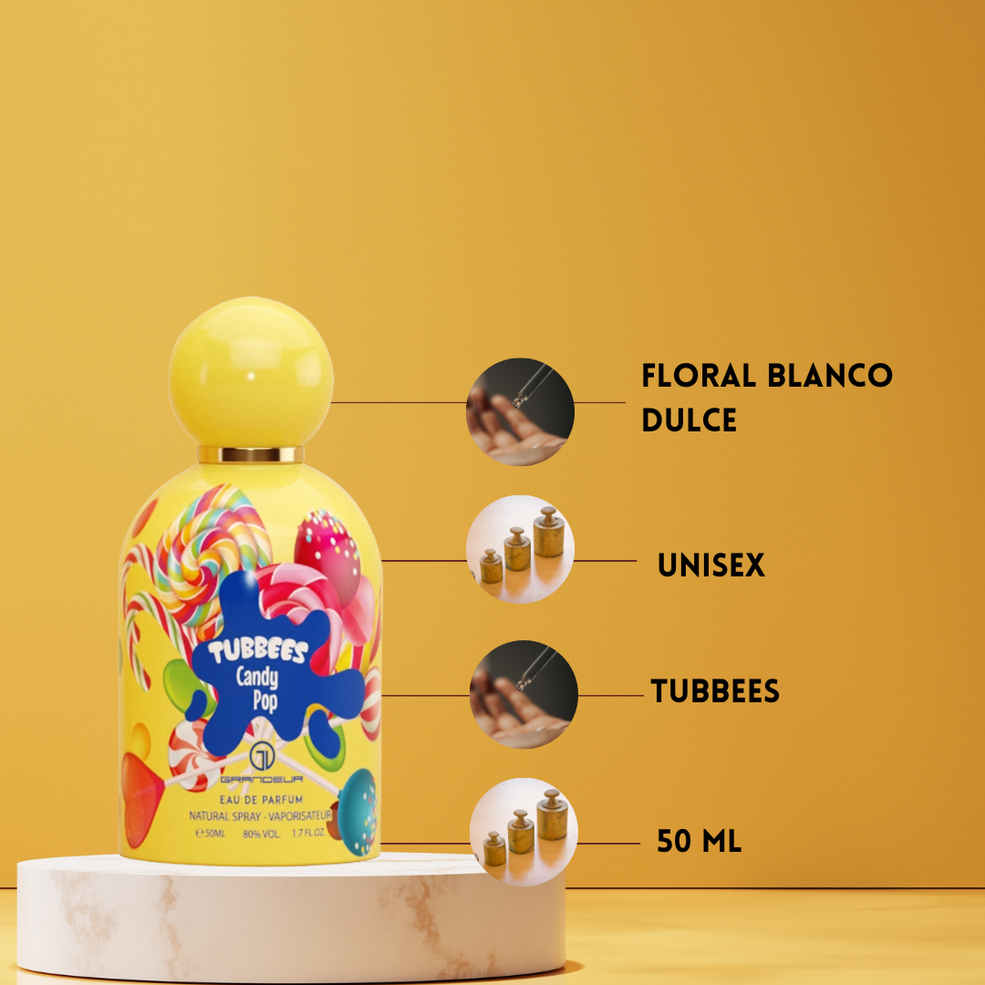 Tubbees Candy Pop – Eau de Parfum Unisex - Floral, Afrutado & Gourmand