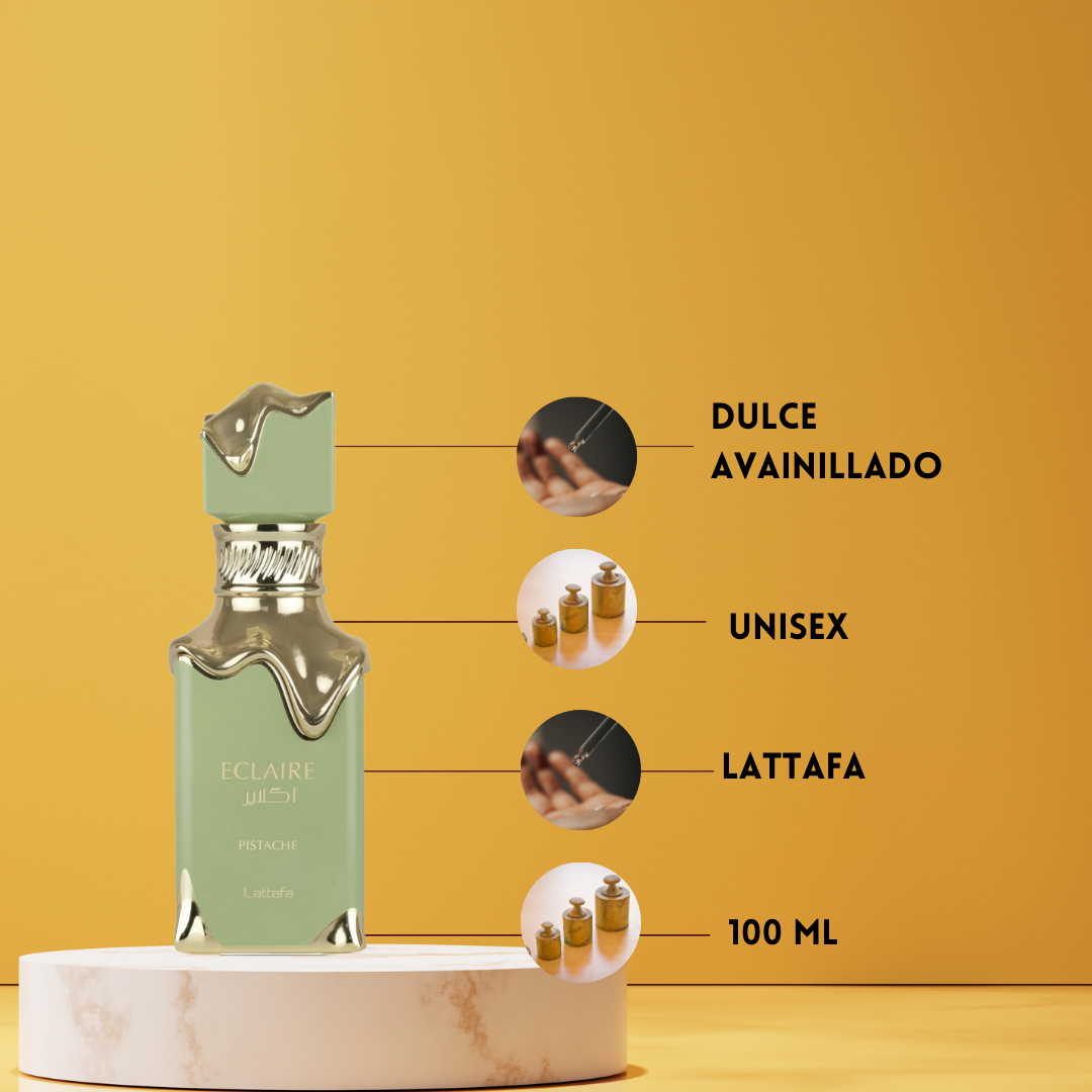 Lattafa Eclaire Pistache – Eau de Parfum Unisex - Oriental & Gourmand