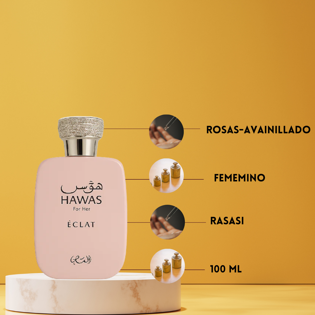 Hawas Éclat - Eau de Parfum | floral | dulce
