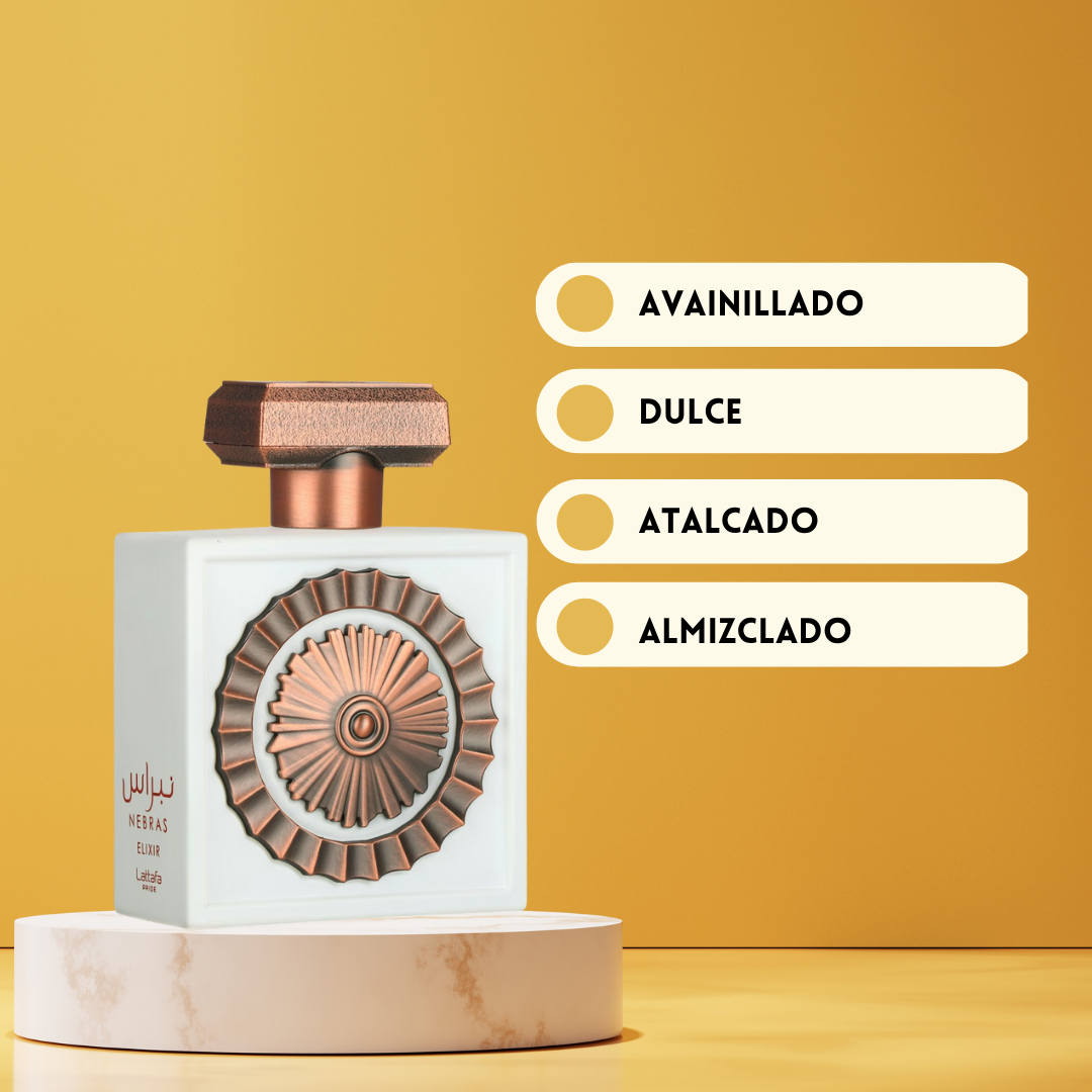 Nebras Elixir Lattafa | Unisex perfume árabe | Oriental Vainilla – EDP