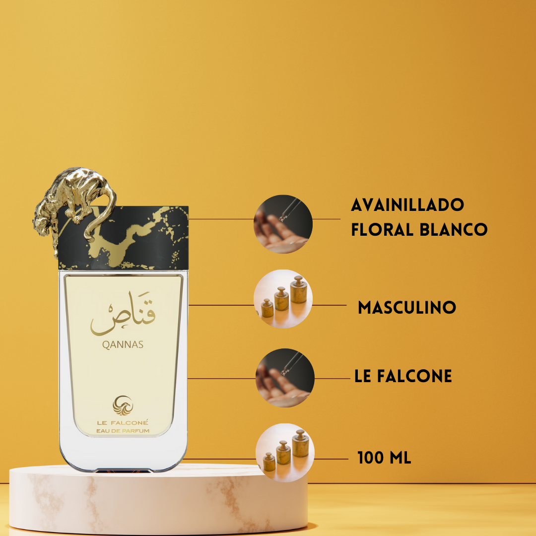 Le Falcóné Qannas – Eau de Parfum Homem - Aromático & Fougère