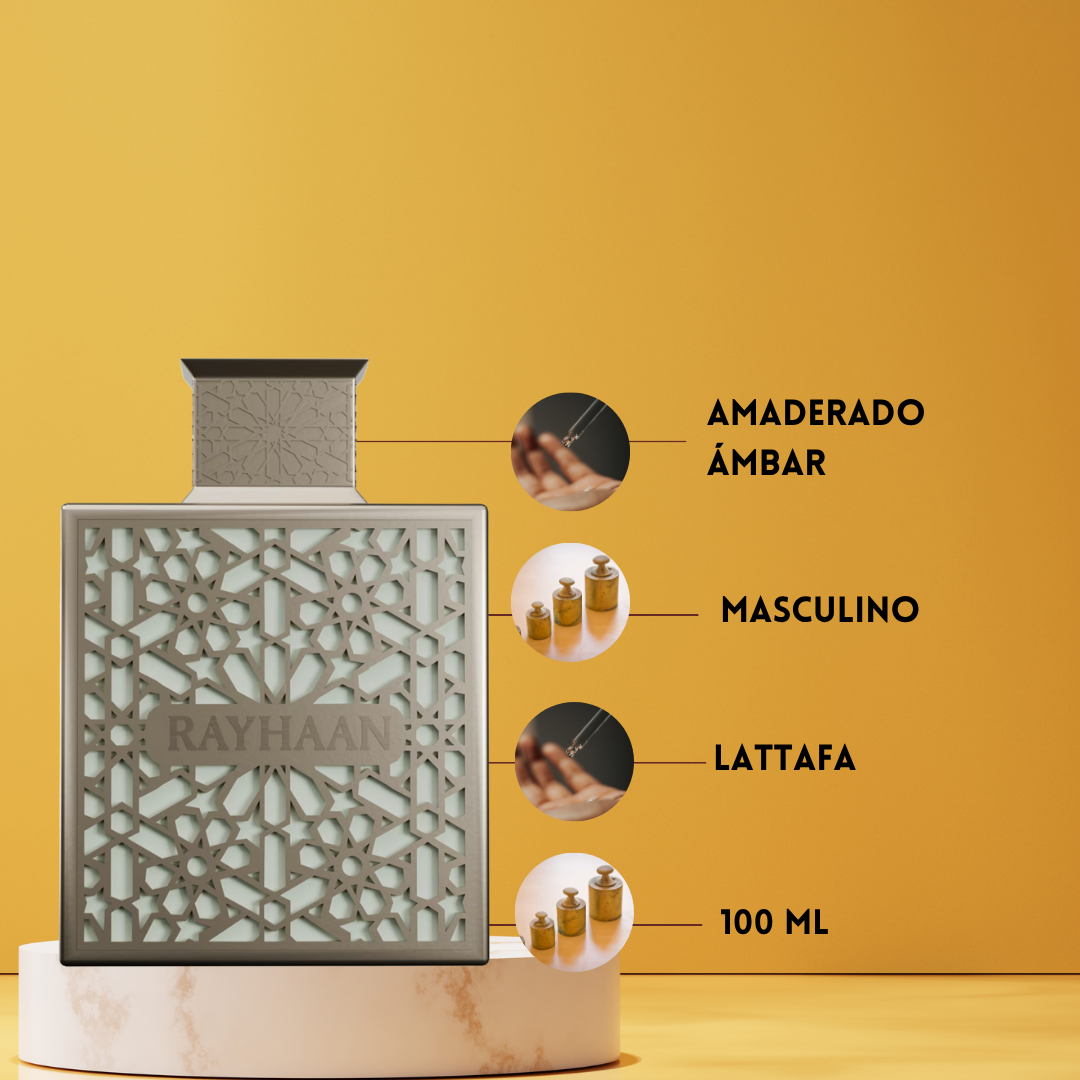 Rayhaan Terra – Eau de Parfum Hombre - Oriental & Especiado Intenso