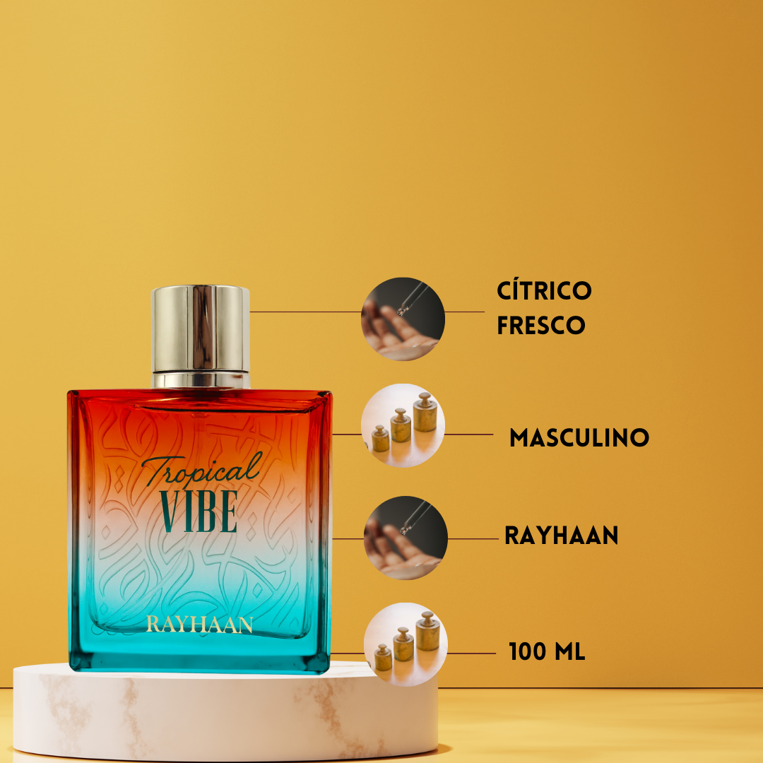 Rayhaan Tropical Vibe – Eau de Parfum Unisex - Frutal & Tropical