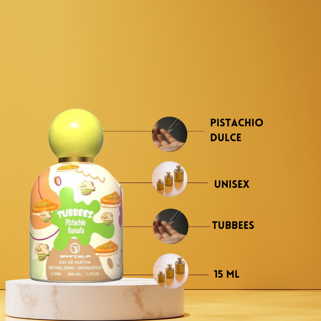 Tubbees Pistachio Kunafa – Eau de Parfum Unisex - Gourmand & Oriental
